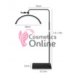 Lampa Led pentru machiaj, fotografie, aplicat gene false, model Moon Pro HD-M8X 40W